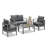 2-seat Patio Sofa with Cushions-258739834-258739832