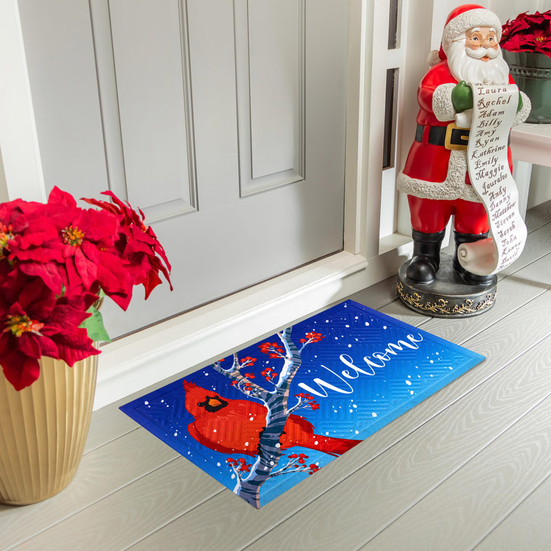 Tapis en relief Snowy Cardinal