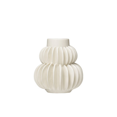 Vase de table en grès blanc Daniela