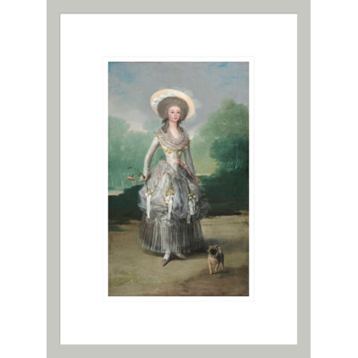 The Marquesa de Pontejos by Francisco de Goya -Framed Giclee Print