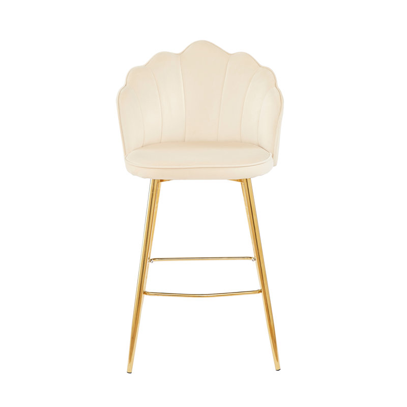 Sahuarita Upholstered Counter Stool, Beige