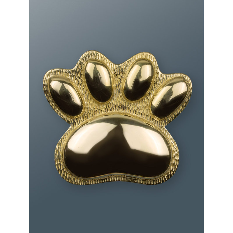 Nickel Paw Door Knocker, Brass