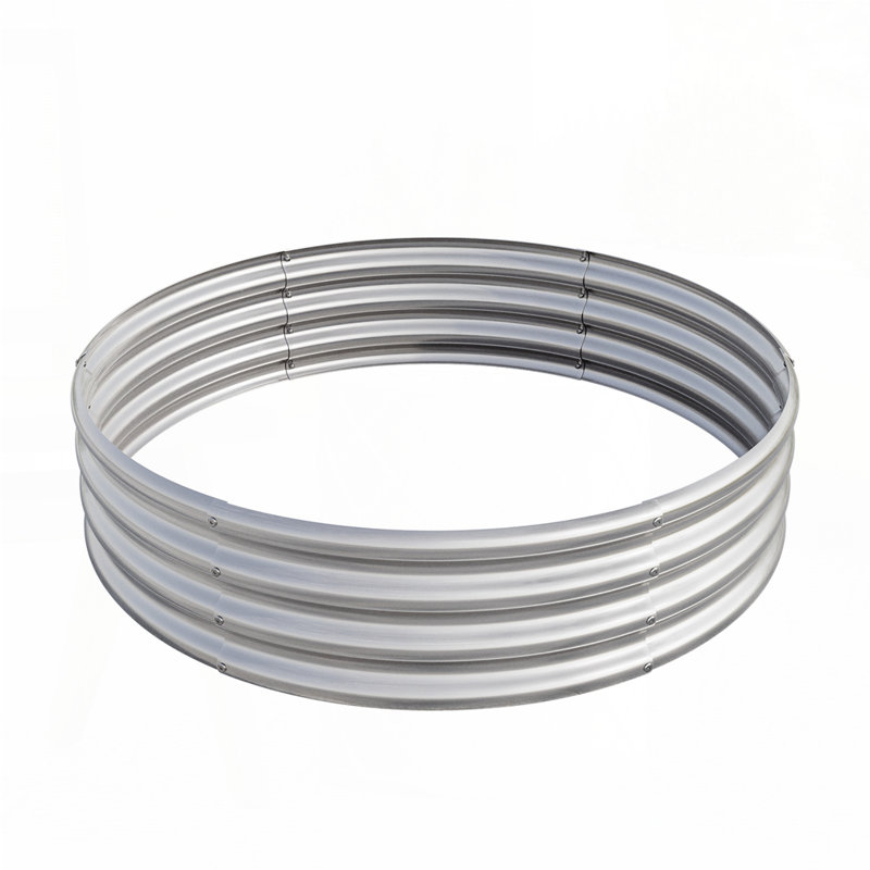 Lit rond surélevé Garedn, H 11,42 po x l 47,24 po x P 47,24 po, Noir