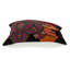 Coussin 100% coton avec fermeture à glissière 20 "x 20" noir et orange