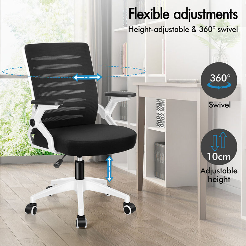 Office Chair, White, Black