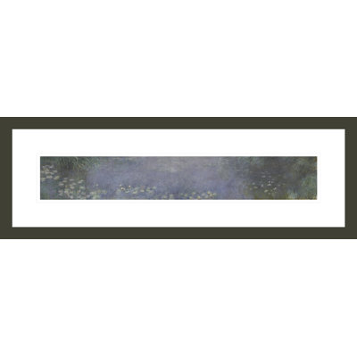The Water Lilies - Morning by Claude Monet -Framed Giclee Print
