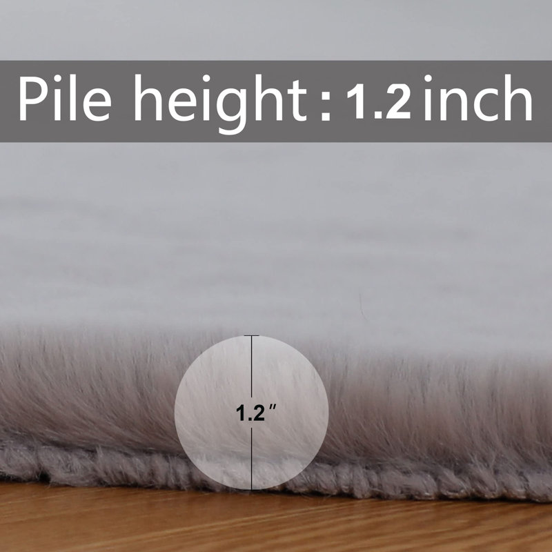 Davyn Faux Fur Indoor Rug, Runner 2' x 6''