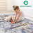  Ivory / Blue/ Abstract Doormat Rug-1833745241