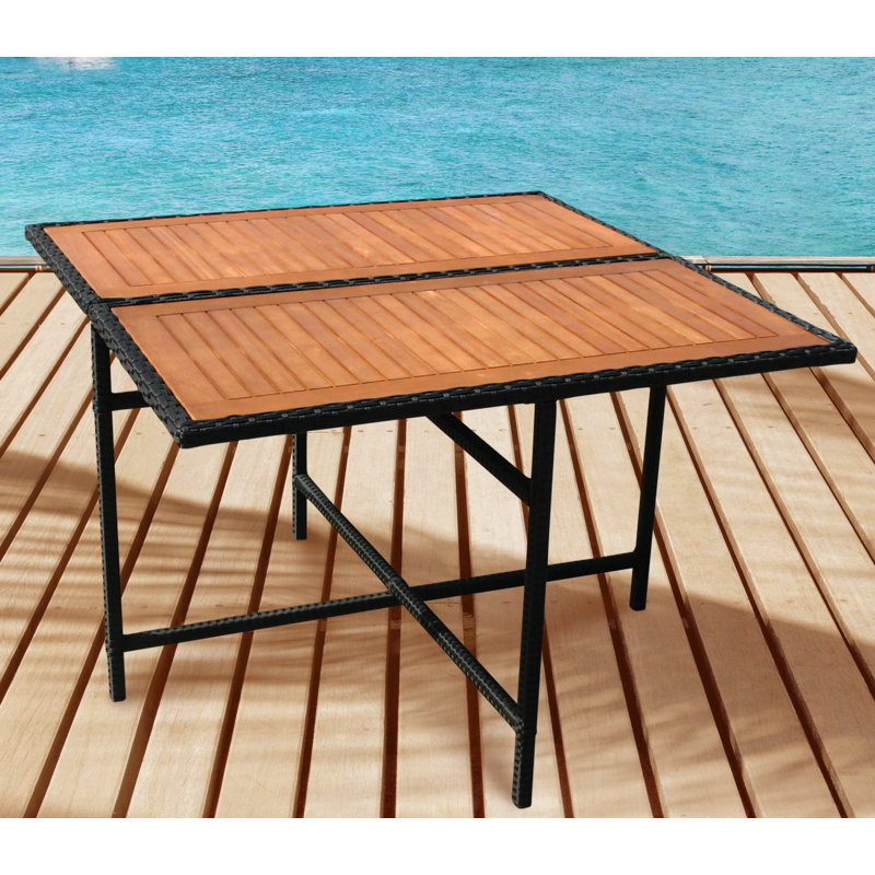 Kirkhill Square Solid Wood Outdoor Dining Table - 110 cm W 110 cm D