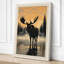 Moose at Dawn Rustic - Wrapped Canvas-746858512-746858522