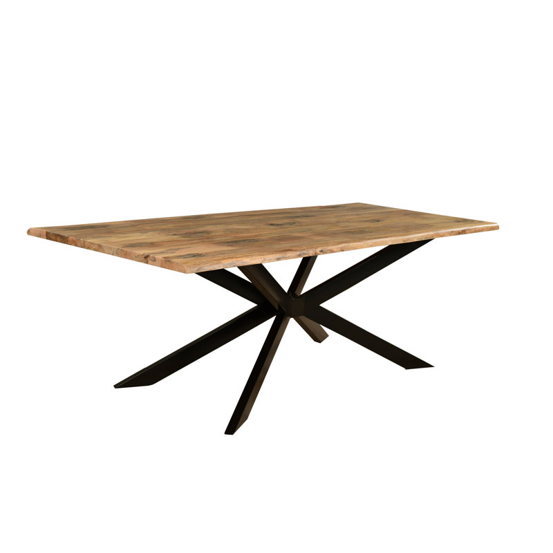 Rectangular Solid Mango Wood Dining Table, H76 x L220 x W100cm