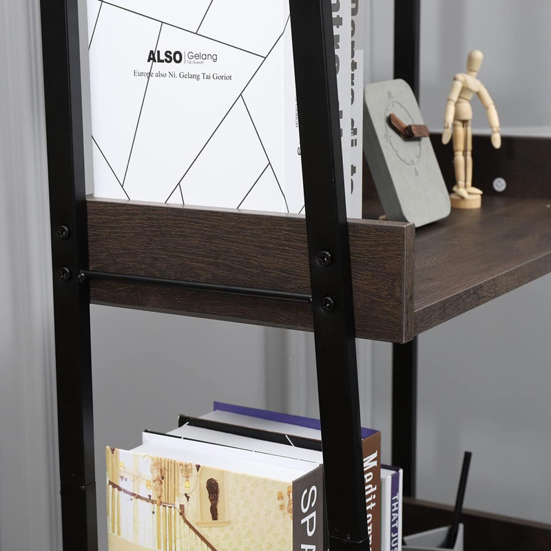 Adeoluwa 60'' H x 23.6'' W Ladder Bookcase