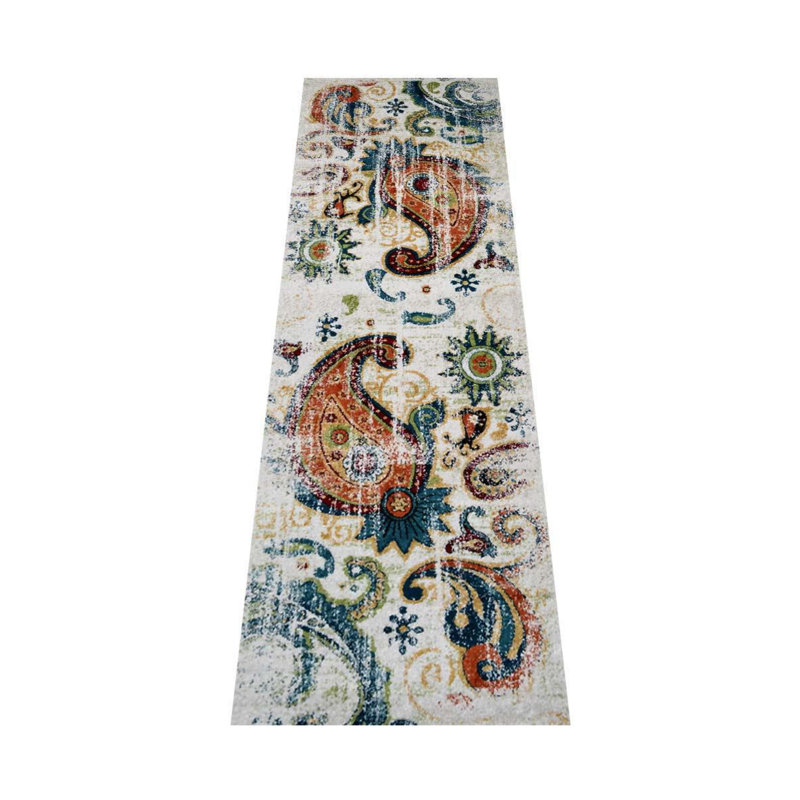 Tapis de couloir en polypropylène Crayton, Tapis de couloir 3 pi 2 po x 10 pi