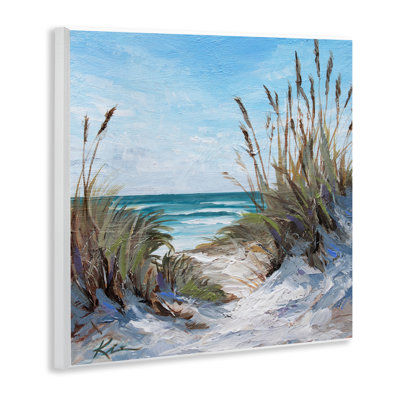 Seascapes Through Grasses Wall Plaque, design by Lindsay Kivi Fine Art