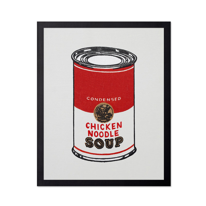 Soupe de poulet et nouilles Campbell's, Cadre noir, Affiche, H 18 po x l 24 po
