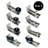 Brushed Nickel 8-IN-1 Adjustable Wall Mount Floor Guide