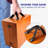 GSE Quality Solid Wood Washer Toss Game Set with 8 Washers for Outdoor Backyard, Lawn, Beach