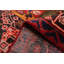 Tapis noir, rouge Anadol 4 pi 4 po x 6 pi 9 po