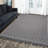 Naar Guros Area Rugs, Grey/White/Geometric Accent Power Loom Machine -Crafted Rug-597531552