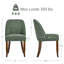Chaise de salle à manger Bason de style milieu du siècle en chenille, sans accoudoirs, avec pieds en bois courbés (ensemble de 6)-1116843926-1298020450