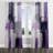 Fai Tachisme Purple Cubism Brush V - Modern Velvet Grommet Curtain - Room Darkening - 1 panel-2139540357-2139959919