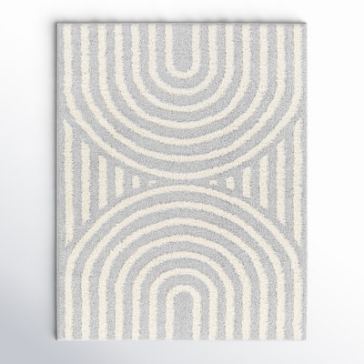 Bartletto Beige Shag Area Rug