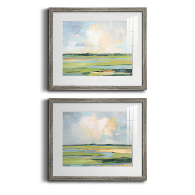 " Pastel Horizon I " 2 - Pieces