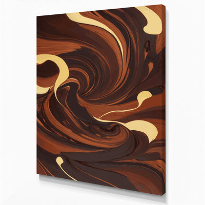 Abstract Landscape 11 Black Canvas Wall Art