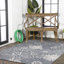 Tapis bleu marine / gris Jarien-69806770