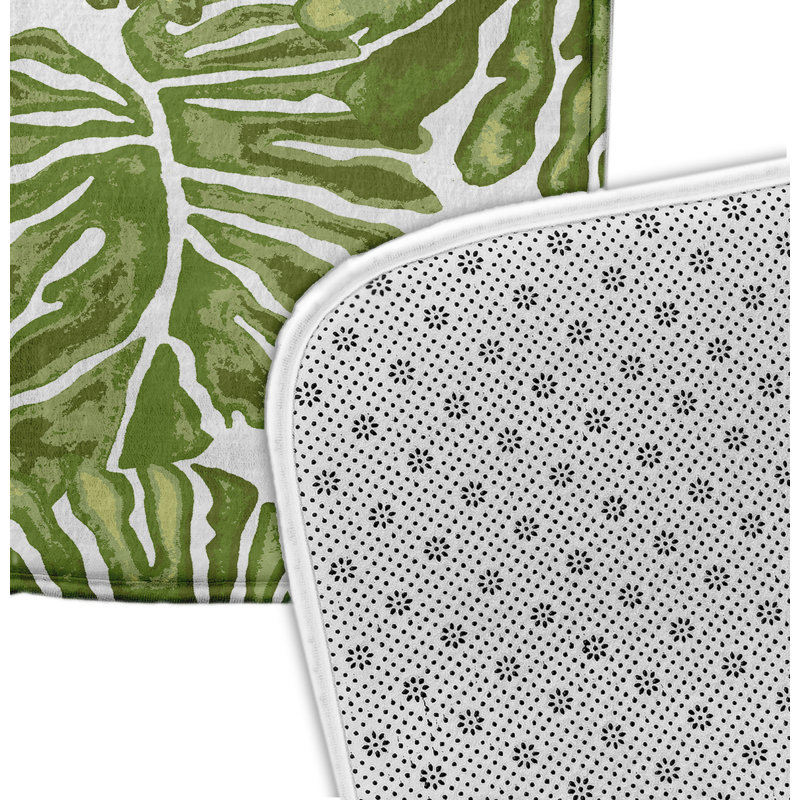 Tapis de bain Herrera, l 34 po x L 21 po, Vert