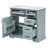 36" Bathroom Vanity With Sink, Ceramic Sink, 2 Tip-Out Drawers, Soft Close Door Hinges, Grey-1559811673
