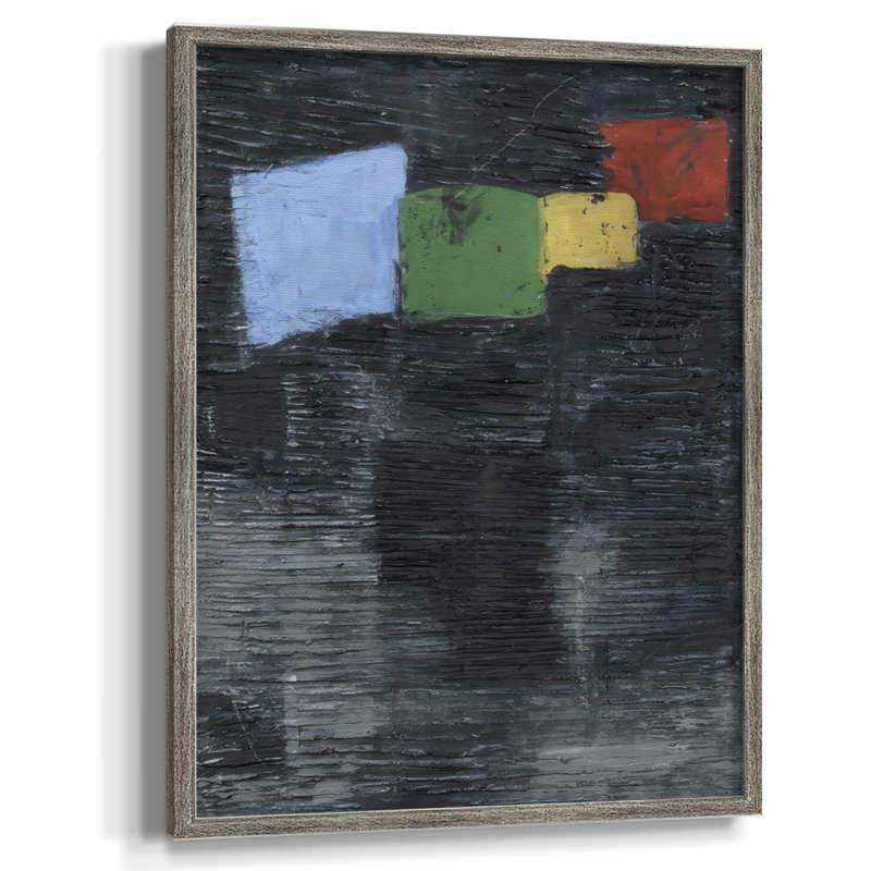 Prisme foncé I, reproduction encadrée - bois massif, H 11 po x l 9 po