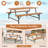 71 In. L X 30.5 In. W Solid Wood Picnic Table With Bench For 6