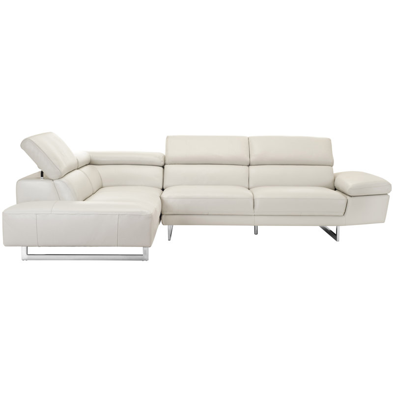 Canapé modulaire réversible Jessie, Face à la gauche, White