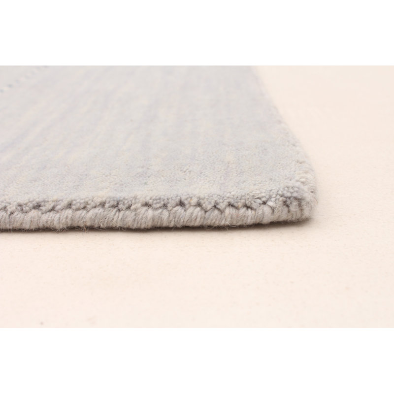 Tapis gris clair Zohaib Gabbeh 8 pi 3 po x 9 pi 10 po