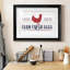 Farm Fresh Eggs - Reproduction d'art textuel sur papier encadré-1534237238-1534237240