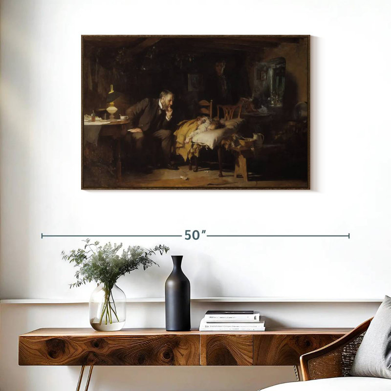 The Doctor, 37" X 25", Floating Frame Walnut