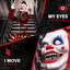 Clown de cirque effrayant Haunted Hill Farm Parler clown Jack dans la boîte d'Halloween animatronique avec lumières et sons activés par le mouvement et le toucher