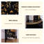 Armoire de coin moderne en bois massif noir