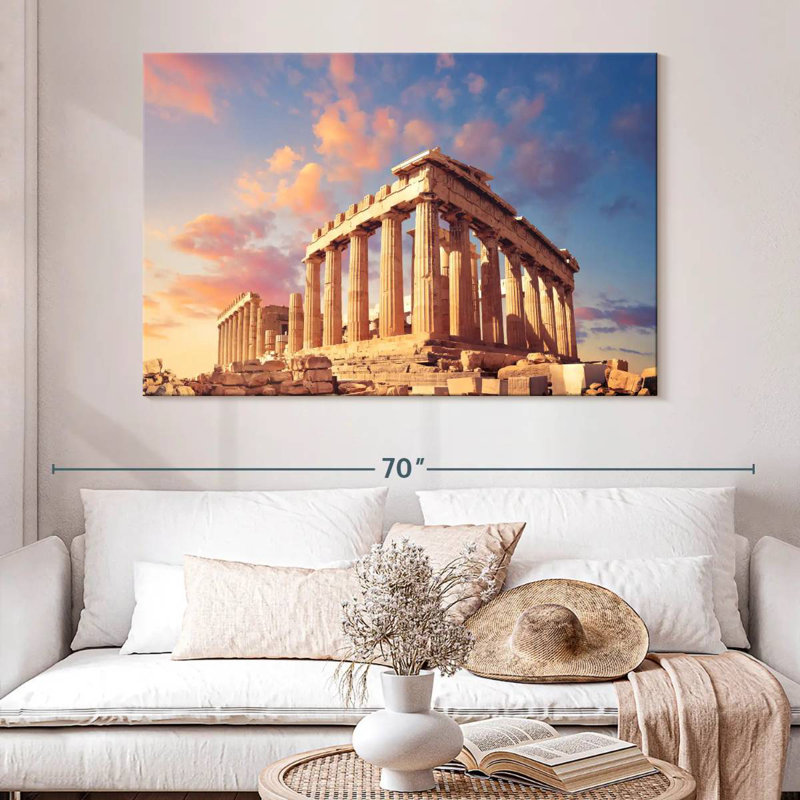 Kavia Ancient Athens Acropolis, 34" H x 51" W