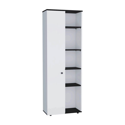Armoire de cuisine avec cinq tablettes intérieures et extérieures