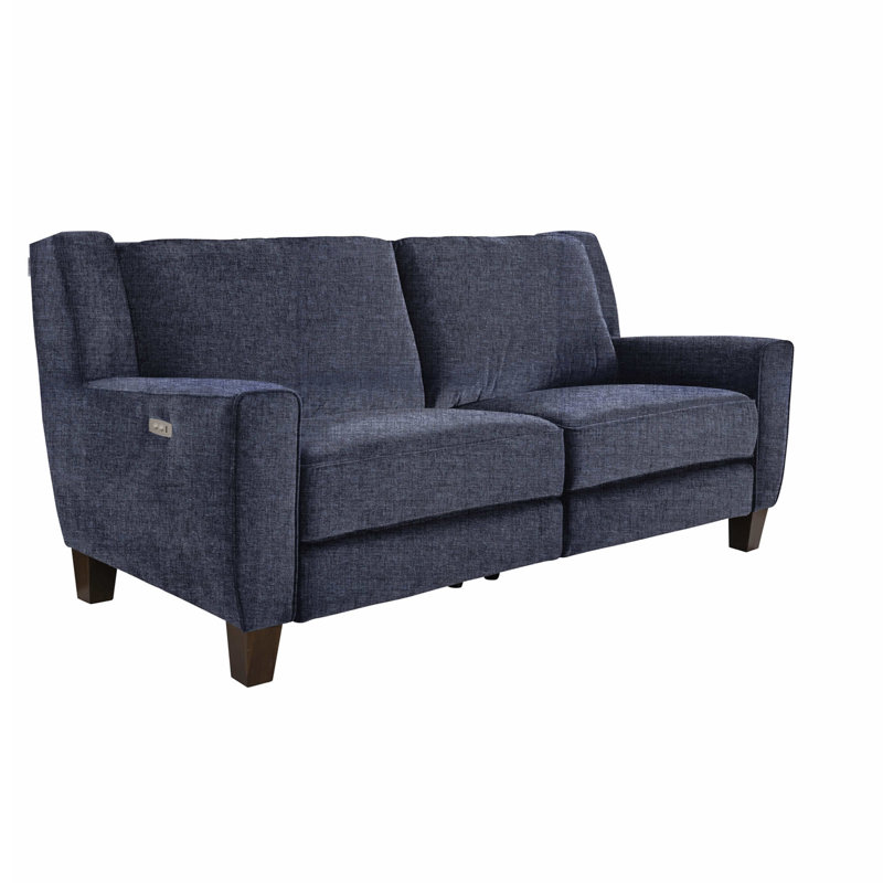 Hazel 3 Seater Reclining Sofa, Rouen Denim