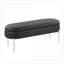 Banc de rangement FlowLuxe Contemporary Glam Onyx