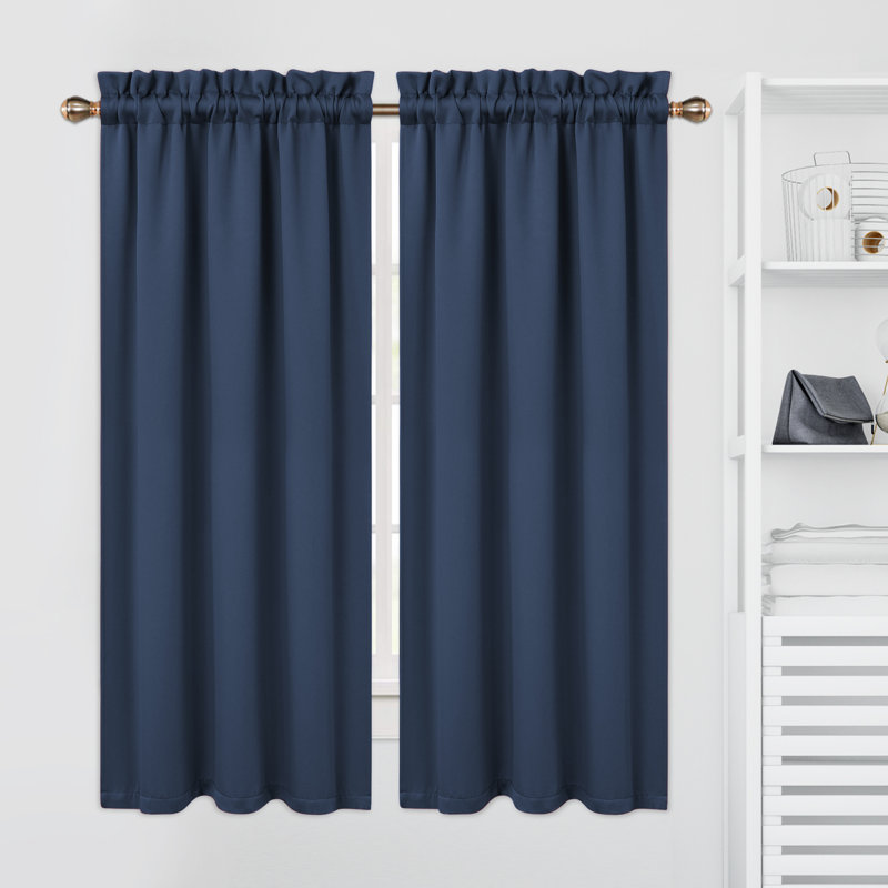 Blackout Curtain Panel Pair, Navy, 26"*45"