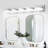 Black 5-Light Dimmable LED Vanity Light with 360° Rotatable Lamp Heads for Bathroom, Vanity, Mirror, and Living Room-360312590-360312585