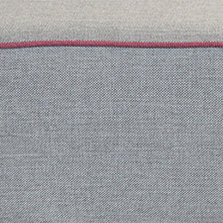 Mr. M 40cm Wide Square Standard Ottoman, Grey/Pink