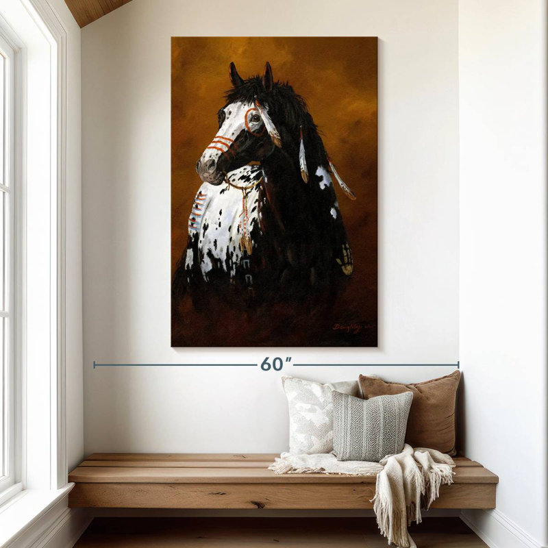 Brampt Sioux War Pony, 51" H x 34" W