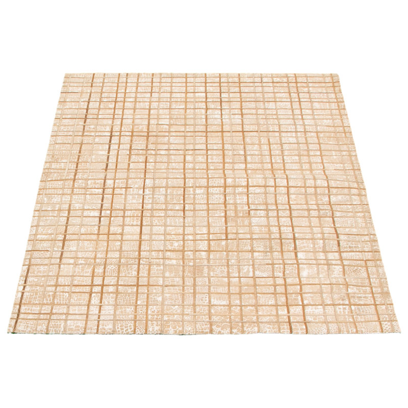 Cowhide Geometric Indoor Rug