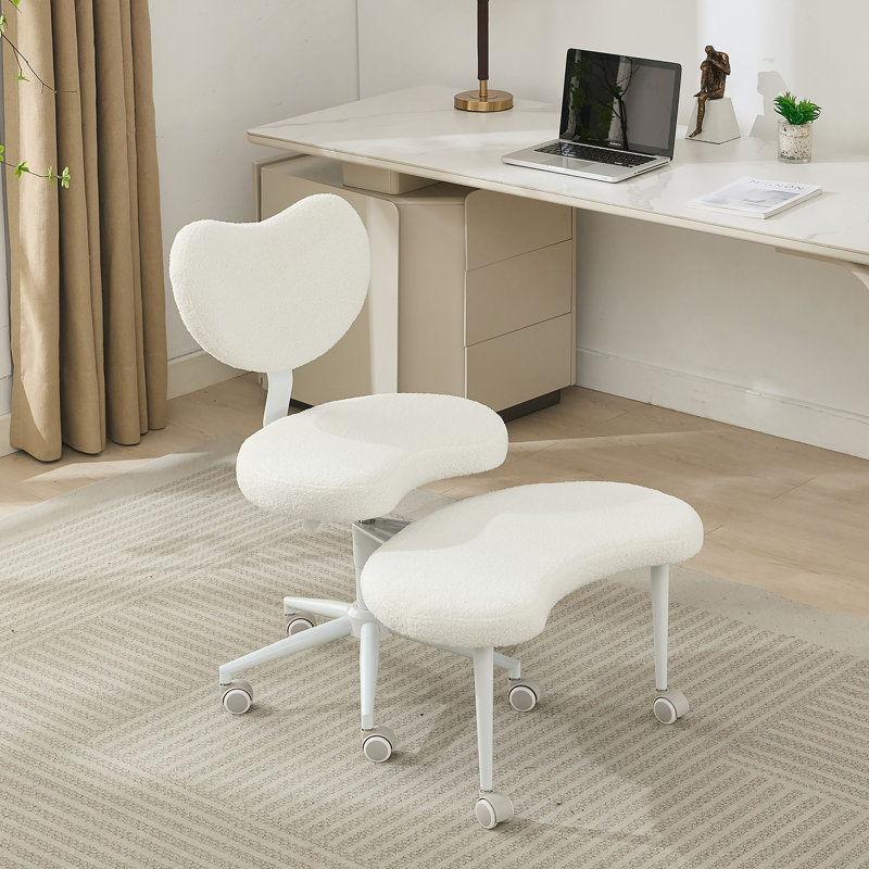 Chaise de méditation Plus, chaise à pieds croisés avec roulettes, chaise TDAH, chaise de bureau Criss