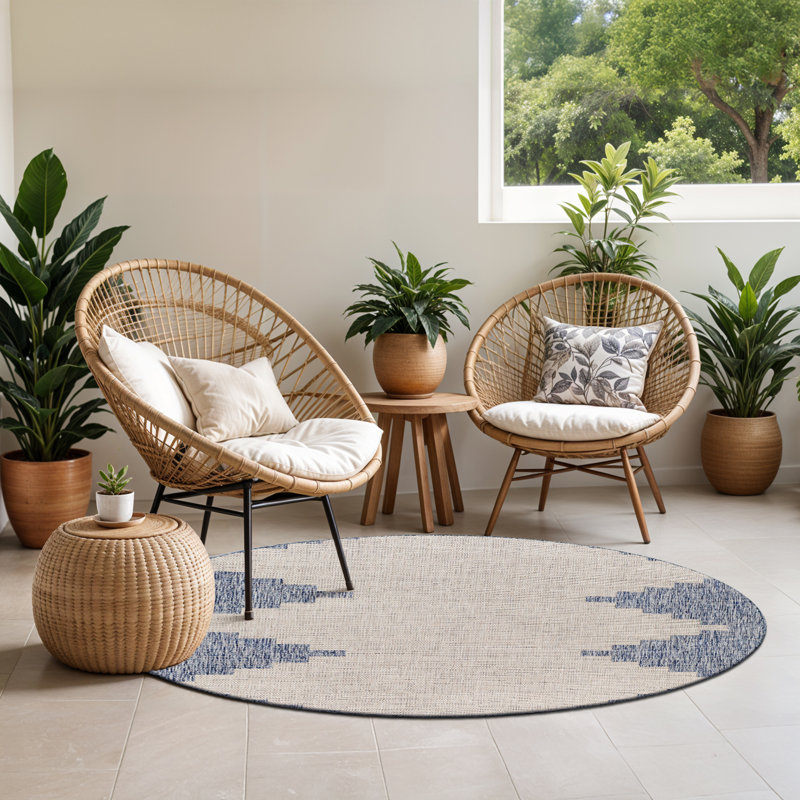 Marion Global Indoor/Outdoor Rug, Round 160cm